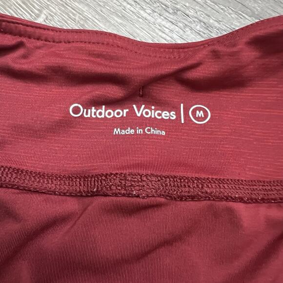 Outdoor Voices Womens Hudson Shorts Sz M Lined Pebbled Rust Gym Running Fitness - Picture 3 of 7